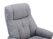 Dubai Fabric Swivel Recliner & Footstool