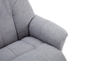 Dubai Fabric Swivel Recliner & Footstool